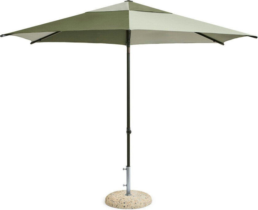 Hay Terrazza Parasol Hexagon Green / Dark Green - Parasoll og Parasollføtter Stål Grønn - AF578-F623-AU44
