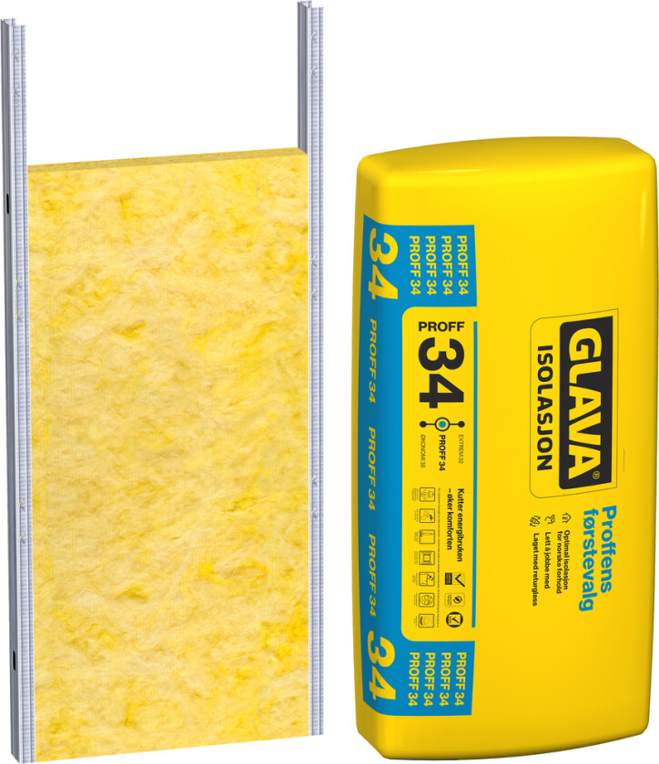 Proff 34 Stålstenderplate 100x605x1200 mm 7,26m²