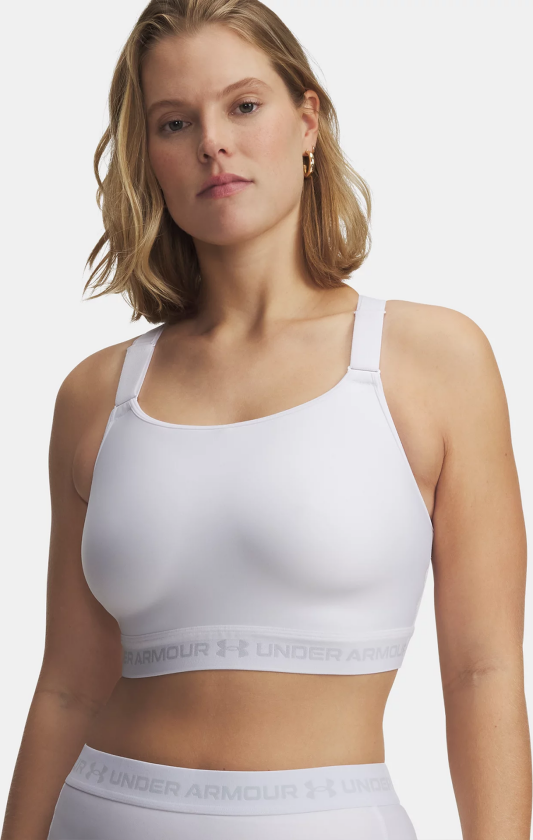 HeatGear High - Hvit - Dame - Sports-BH - Høy støtte
