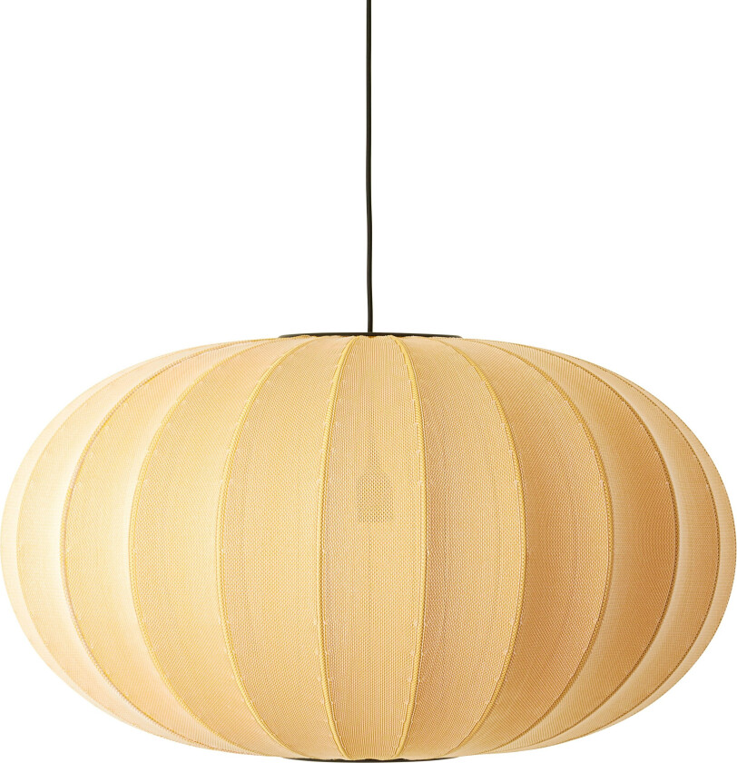 Knit-wit Led Pendel Oval 76 Cm - Pendellamper Polyester Sunrise - KWO76 SU LED