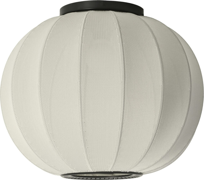 Knit-wit Taklampe Rund Ø45 Cm Pearl White - Plafonder Polyester Perlehvit - KW45 PW CW