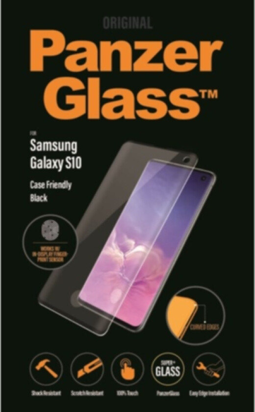 PanzerGlass Samsung Galaxy S10 Fingeravtrykk, svart