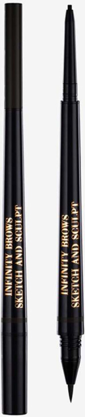 Linda Hallberg Cosmetics Infinity Power Brows Sketch And Sculpt Liquid Liner & Pencil Almost Black