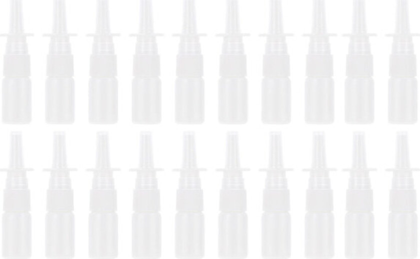 20 stk kosmetiske reisebeholdere nesefine sprayere nesesprayflaske nesespray tomme flasker mist nesesprayflaske