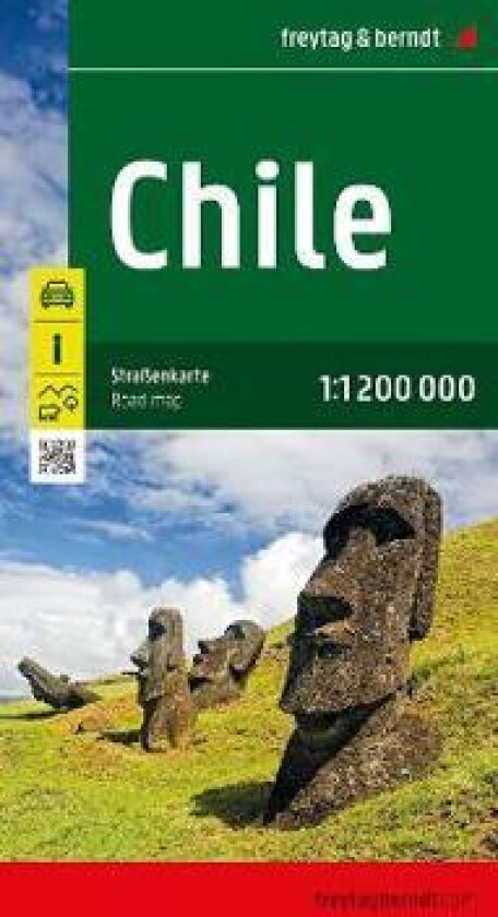 Chile Road Map 1:1,200,000 scale