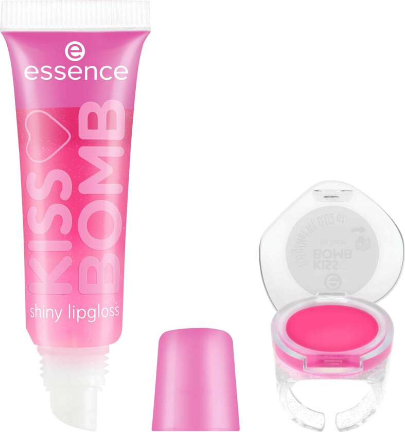 Kiss Bomb Shiny Lipgloss & Lip Balm Strawberry Sweetie