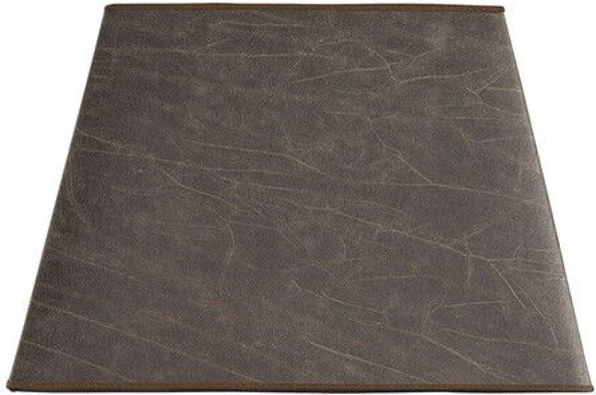 Square lampeskjerm leather pale brown