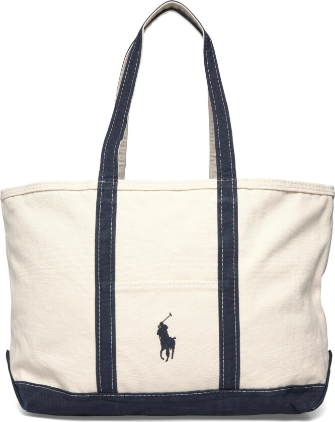 Big Pony Canvas Tote - Cream - ONE SIZE