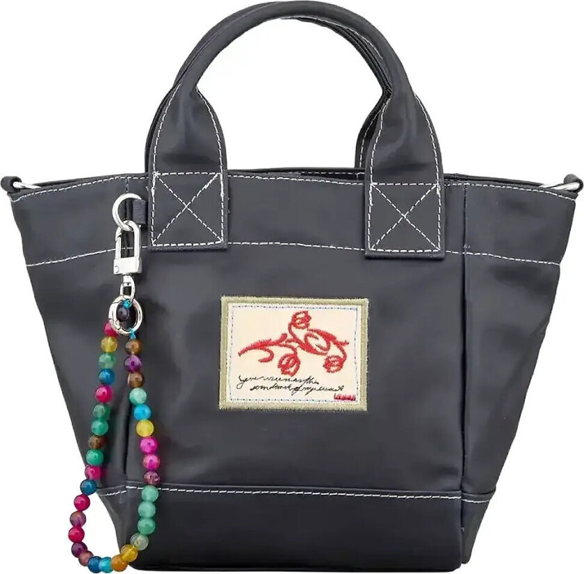 Solid Coated Gabby Bag - Navy - ONE SIZE