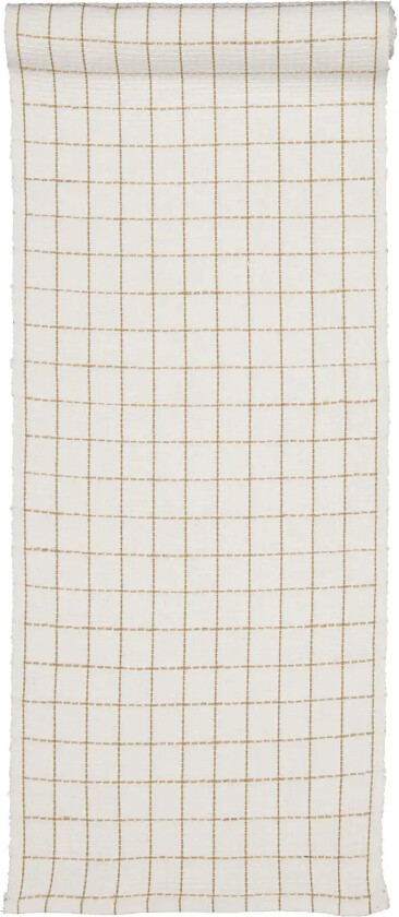 Runner Jute Check Long - White - 40X140CM