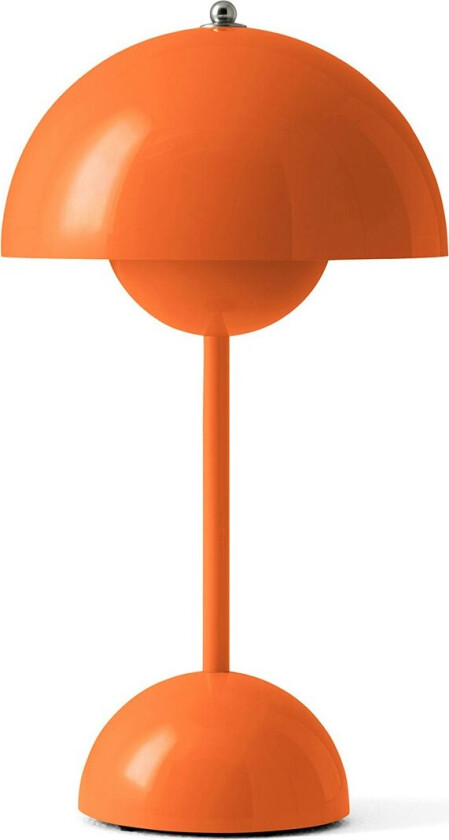 Flowerpot Vp9 Bordlampe Bærbar - Bærbare lamper Stål Zesty Orange - 133093A570
