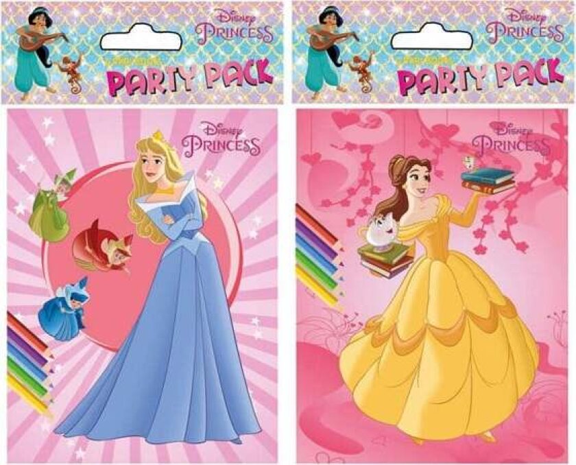 Disney Party Coloring Books Princess 6 pcs.