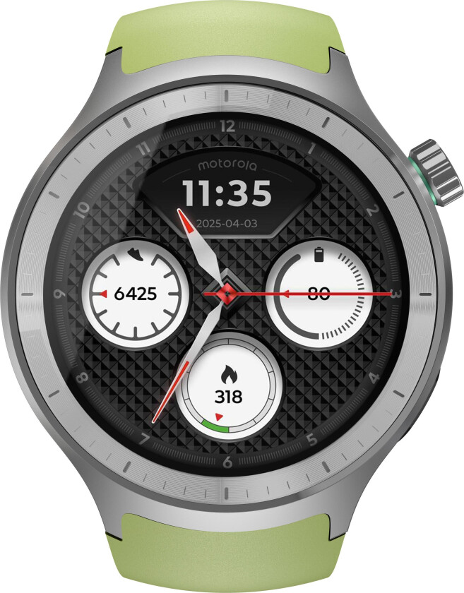Moto Watch - Matte Silver/Pantone Herbal Garden