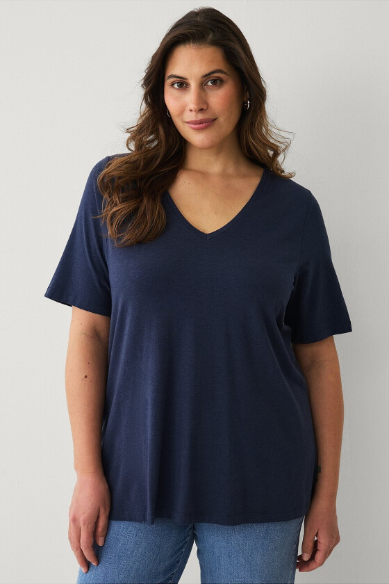 V-formet topp - Blå