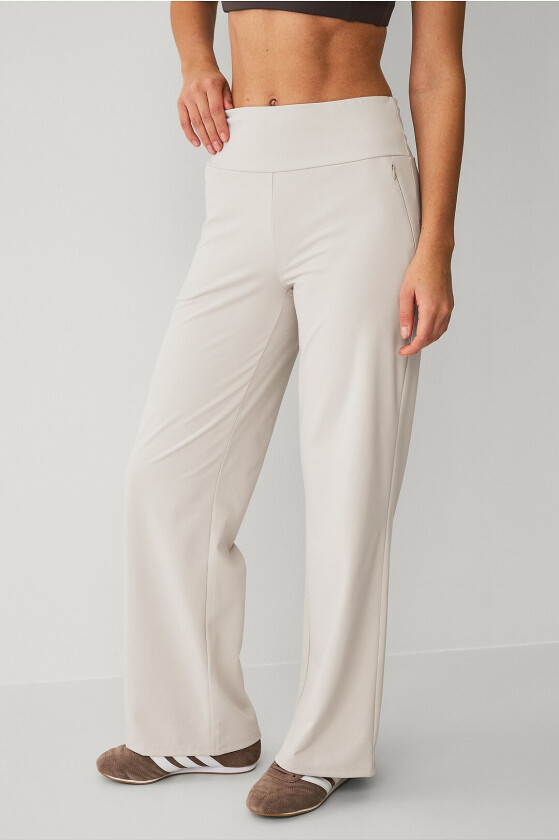 Tracksuit-bukse Straight Leg Soft - Natur