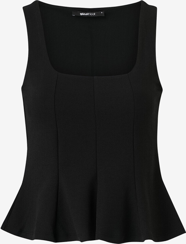 Topp Peplum - Svart