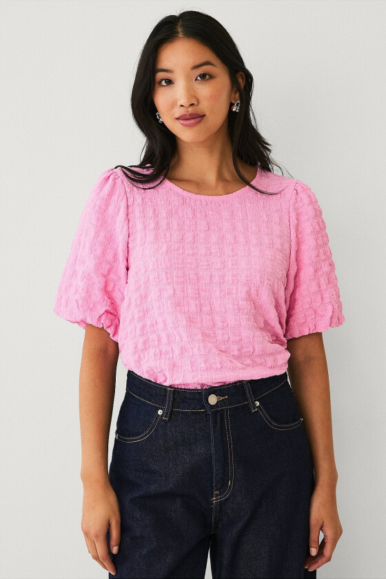 Topp med ballongermer - Rosa