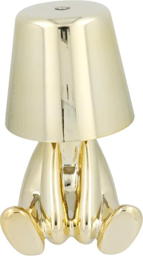 Art Deco Bordlampe - Sittende Gullfigur (Versjon 5)