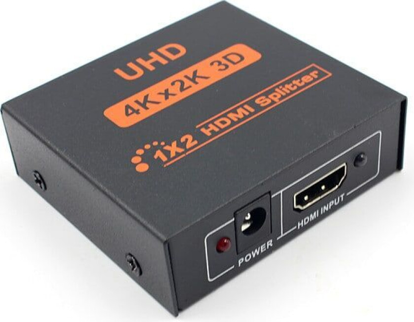 HDMI Splitter Switcher for 1 bildekilde til 2 bildevisere 4K
