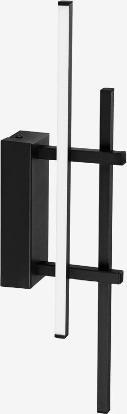 Vegglampe Trepiliano , Svart, Svart