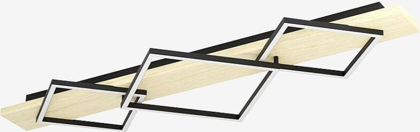 Taklampe Boyal 3 , Svart/brun, Svart