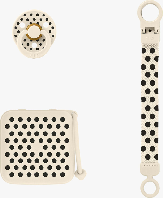 Bilde av Polka Soothe & Go Gavesett Latex Str 2, Ivory Black - Smokkesnor - Lateks