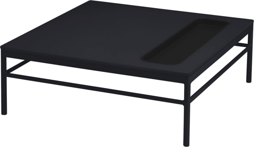 Rivage Low Table 85 x 85 cm – Liquorice - Utendørs sofabord - Svart - Metall