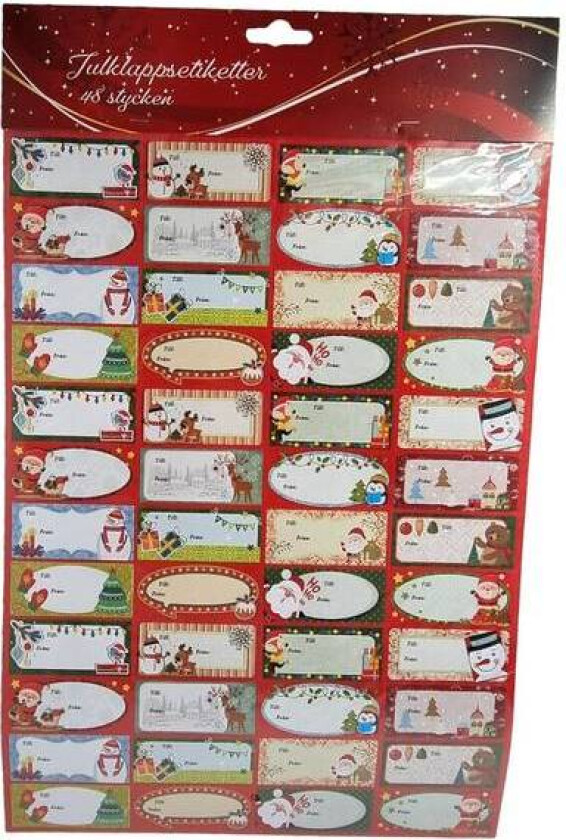 Merkelapper Jul 48stk
