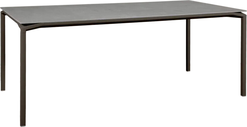 Bilde av Calvi, Mineral Table 195 x 95 cm - Tonka, Kreta - Utendørs spisebord - Brun,Grå - Metall