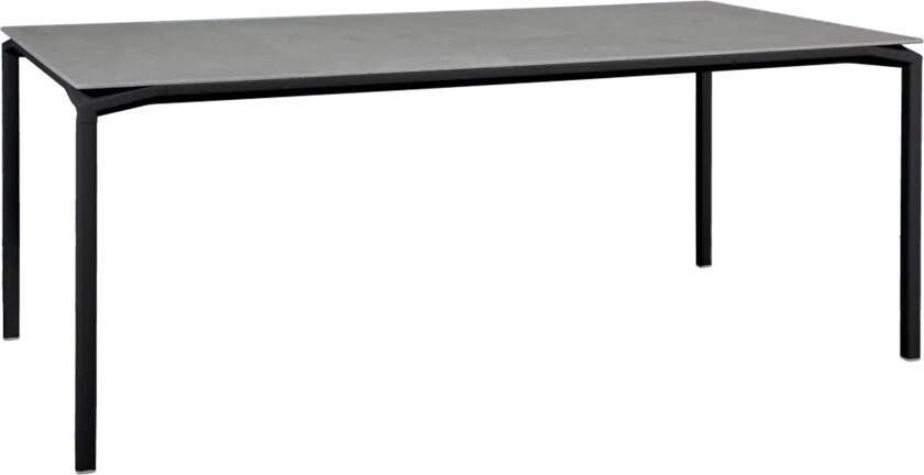 Bilde av Calvi, Mineral Table 195 x 95 cm - Liquorice, Kreta - Utendørs spisebord - Svart - Metall