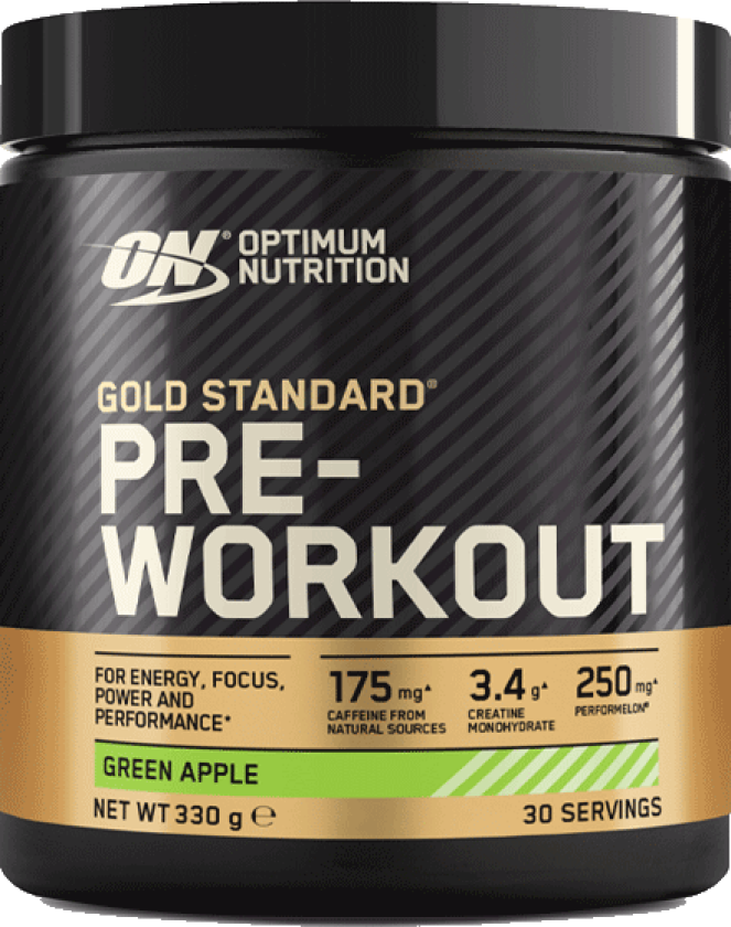 GOLD Standard Pre Workout, Green Apple, 330 g