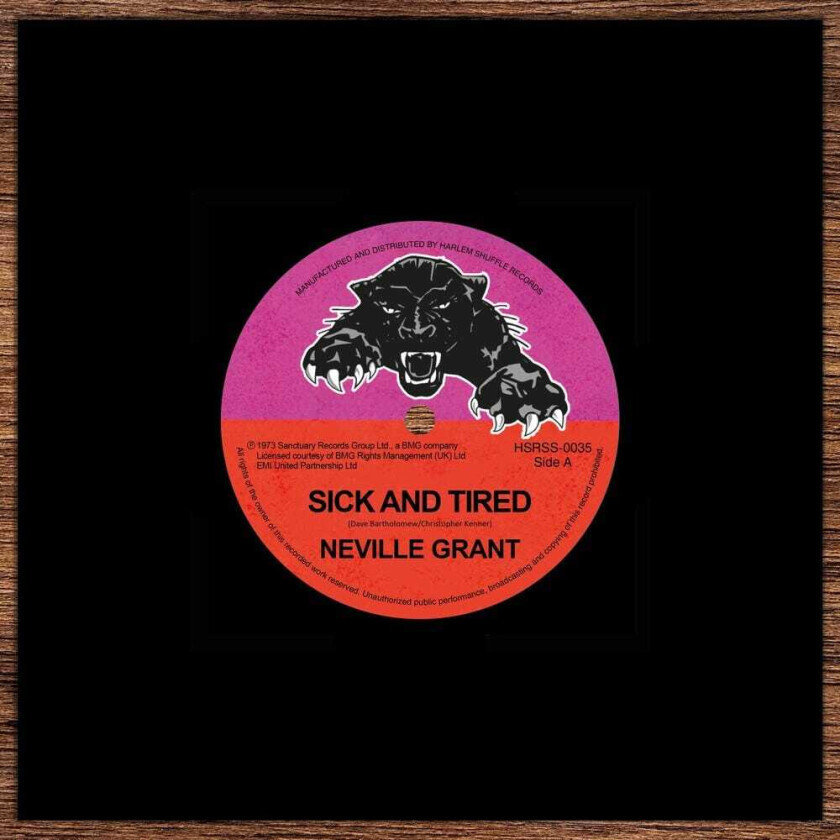 Neville Grant Sick And Tired / Black Man's Time LP/Vinyl