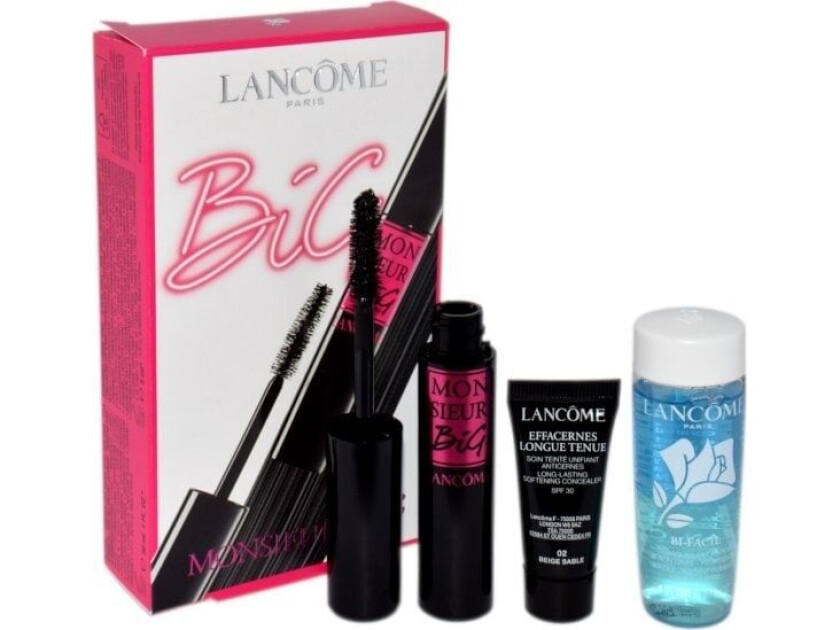 LANCOME SET (MASCARA MONSIEUR BIG + BI-FACIL 30ML + EFFACERNES LONGUE TENUE CONCEALER SPF30)