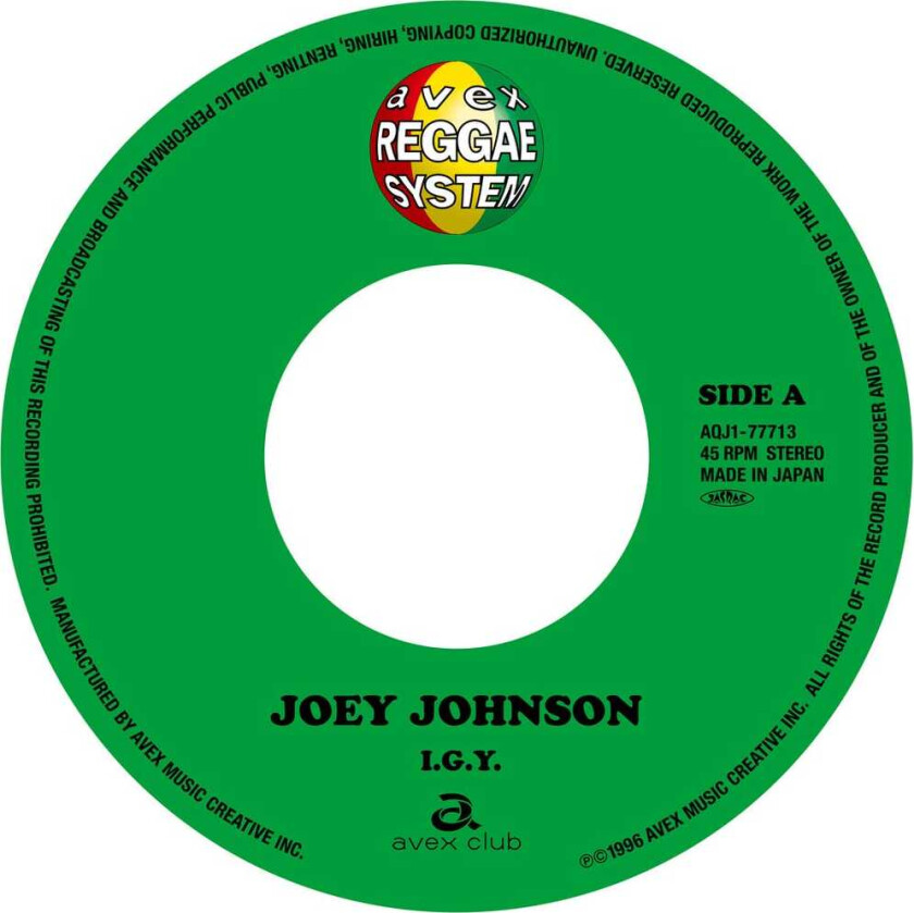 Joey Johnson I.g.y. / Right Here Waiting LP/Vinyl