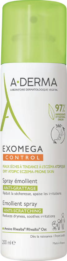 A-Derma Exomega Control Emollient Spray, 200 ml