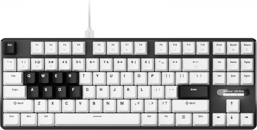 Pcmk 3 He Tkl Magnetisk Tastatur Ansi - Hvit