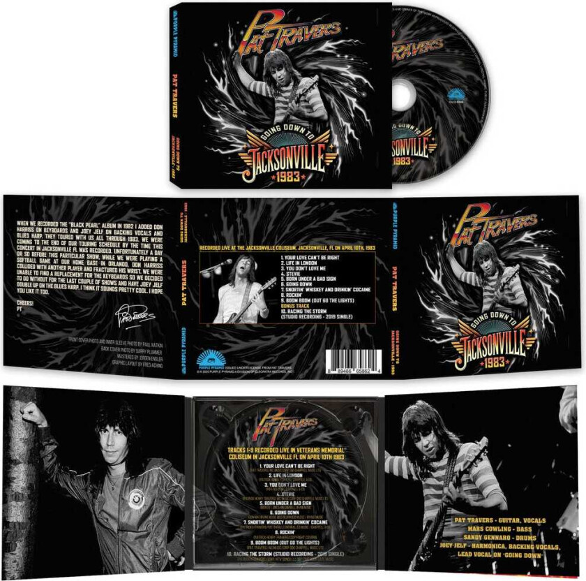 Pat Travers Going Down To Jacksonville 1983 CD