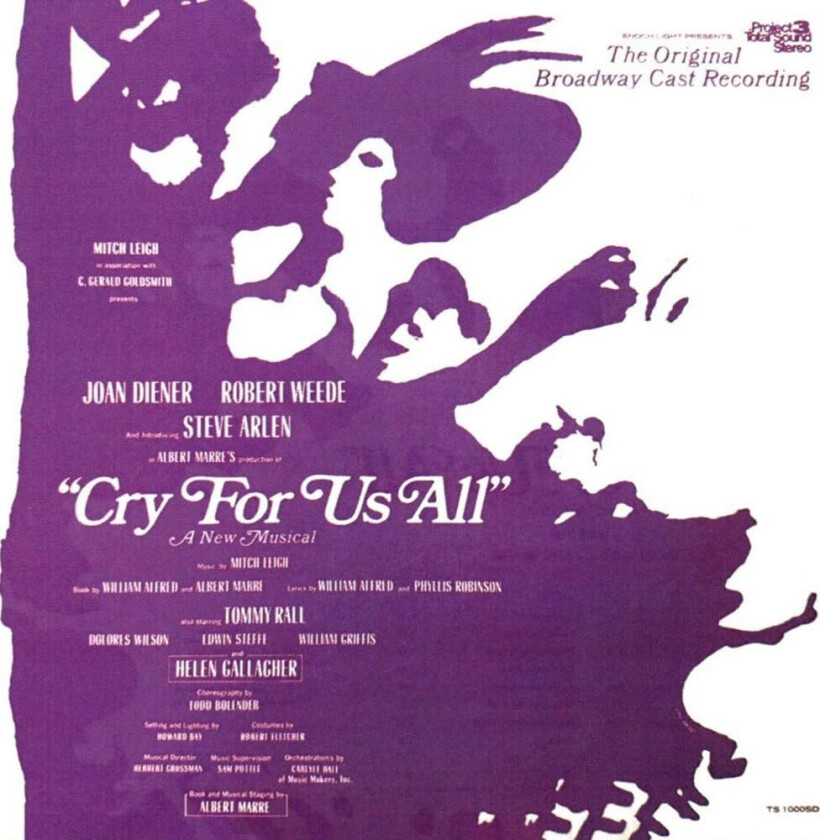Original Cast Cry For Us All Original Broadway Cast Recording CD