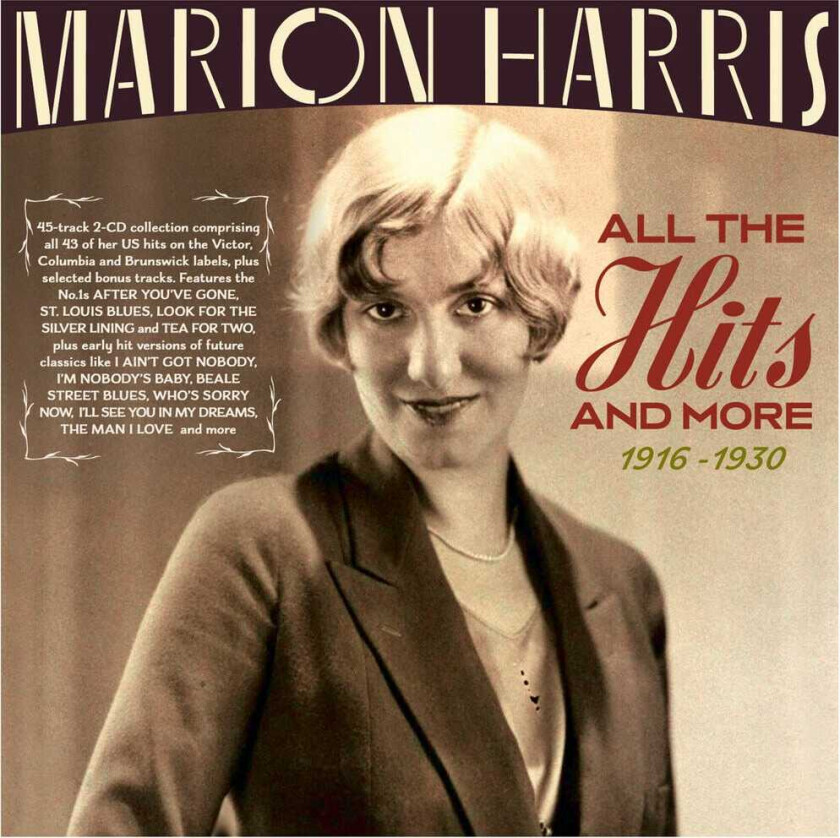 Marion Harris All The Hits And More 19161930 CD