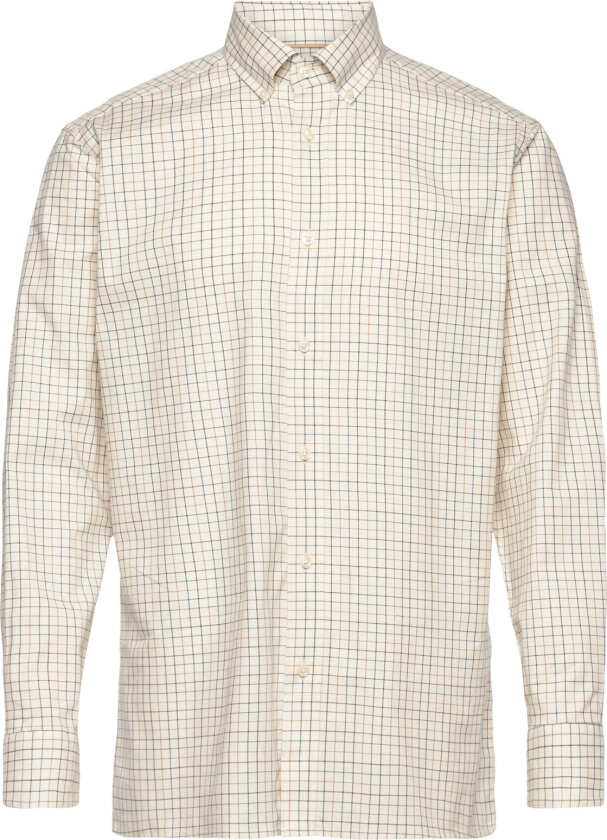 Baron Shooting Fit Stretch Shirt - Cream - M