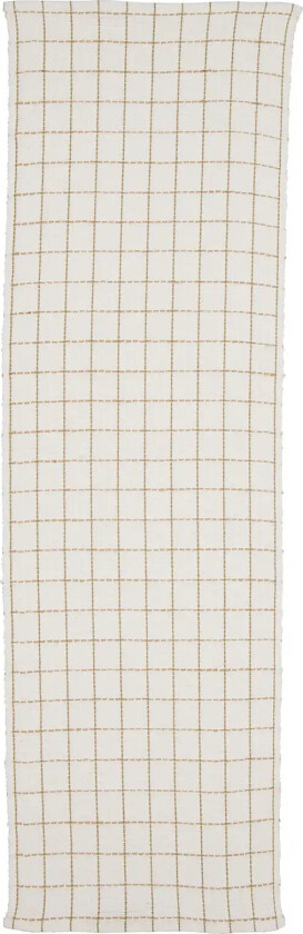 Runner Jute Check - Cream - 35X110CM
