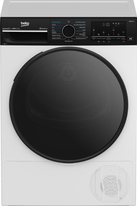 B7T692A3WWW Varmepumpetørketrommel 9 kg