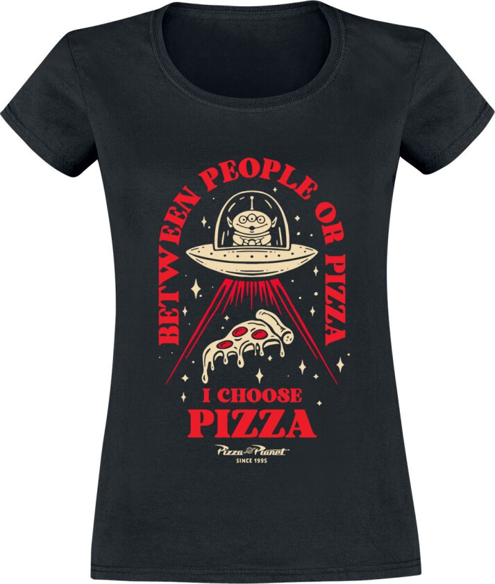 Disney T-skjorte - Pizza Or People - S til XXL - Herrer - svart