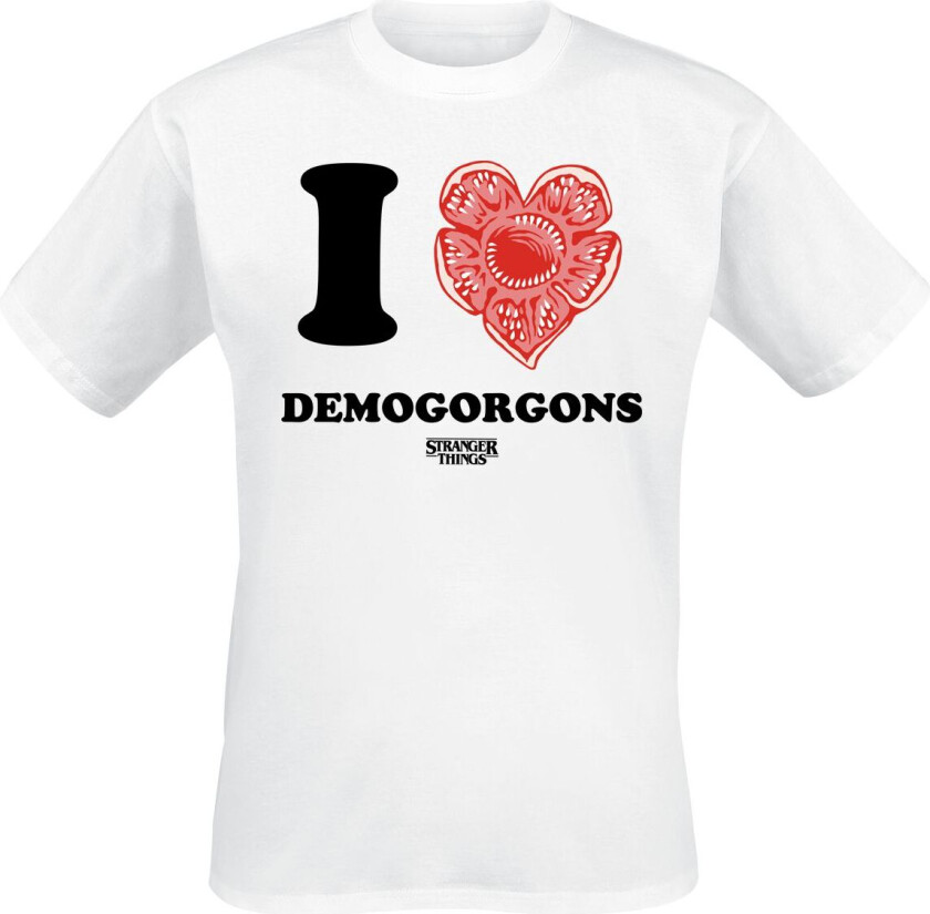 T-skjorte - I Love Demogorgons - S til XXL - Herrer - hvit