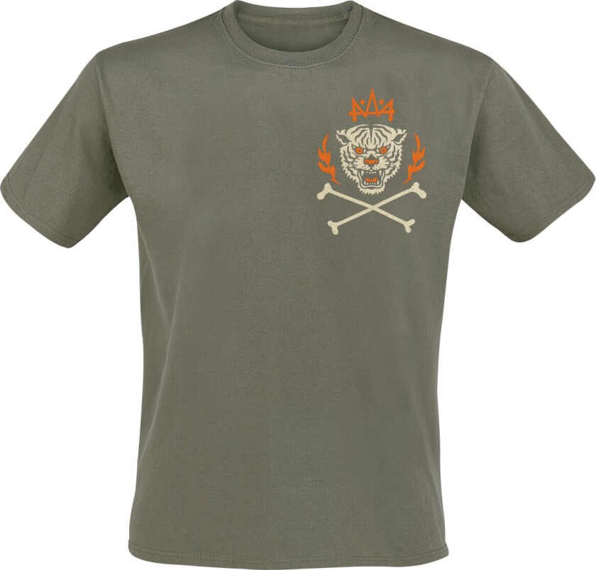 T-skjorte - Krieger - S til 5XL - Herrer - olivengrønn