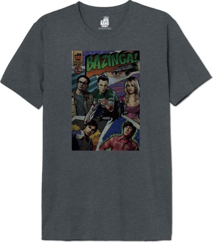 T-skjorte - Bazinga! Cover Vintage - S til XXL - Herrer - koksgrå