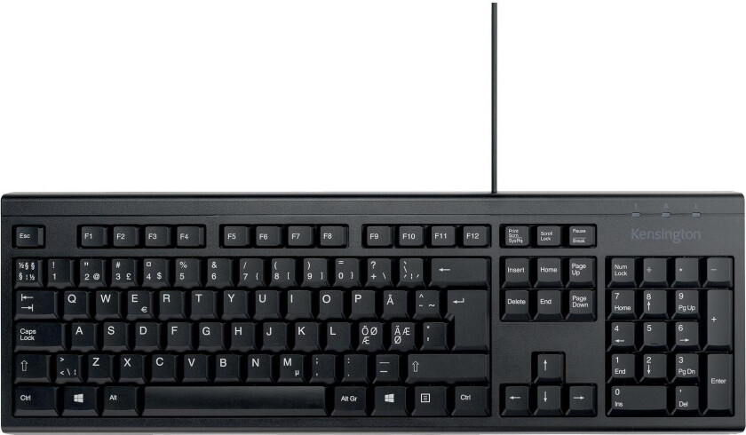 Kb100 Eq - Tastatur - Full Size - Usb - Qwerty - Pan Nordic - Svart - Oem - Fsc-Papp