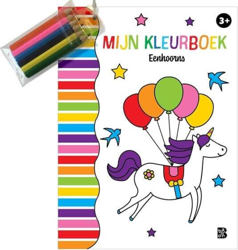My Coloring Book with 6 Unicorn Colored Pencils