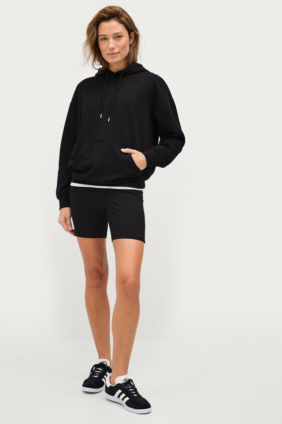 Sykkelbukse med høy midje - Svart