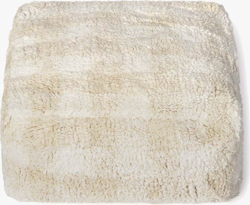 Lorena Canals Vichy Puff, Ivory - Sittemøbler - Bomull,Polyester